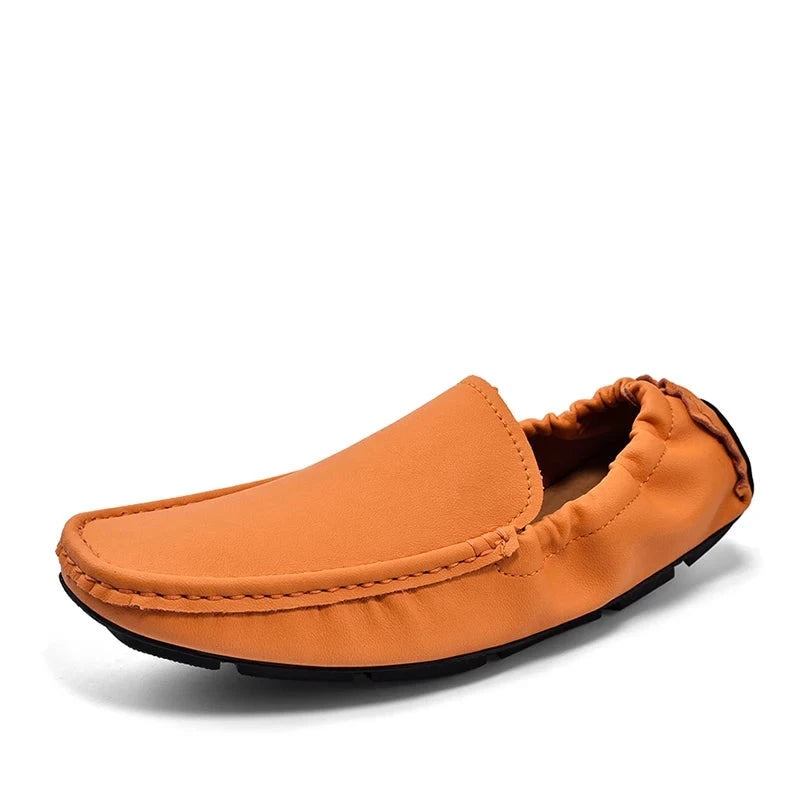 Herren-lederhalbschuhe Slipper Freizeitschuhe Mokassins Für Herren Flache Schuhe Superweiche Herrenschuhe - Braun