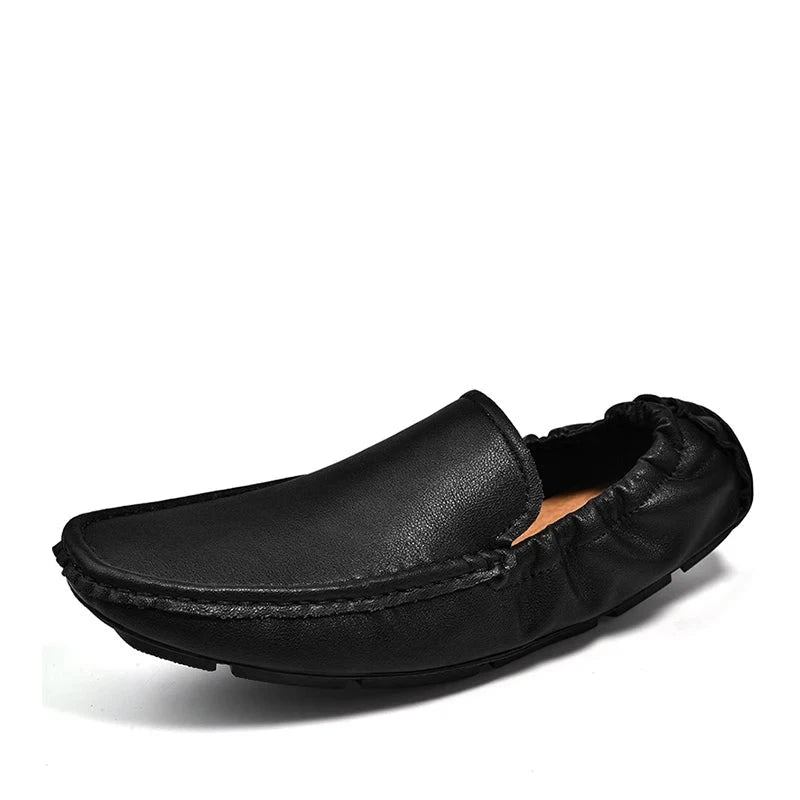 Herren-lederhalbschuhe Slipper Freizeitschuhe Mokassins Für Herren Flache Schuhe Superweiche Herrenschuhe - Braun