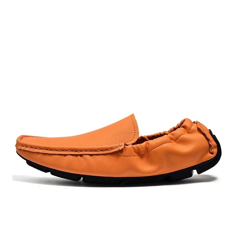 Herren-lederhalbschuhe Slipper Freizeitschuhe Mokassins Für Herren Flache Schuhe Superweiche Herrenschuhe - Braun