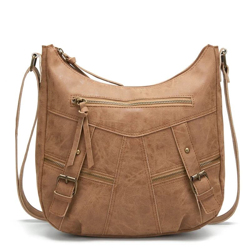 Damen-umhängetasche Leder-umhängetasche Damenhandtasche Taschen Einkaufstaschen - Beige