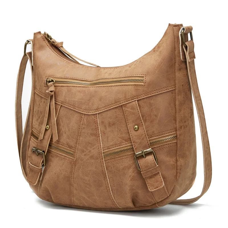 Damen-umhängetasche Leder-umhängetasche Damenhandtasche Taschen Einkaufstaschen - Beige