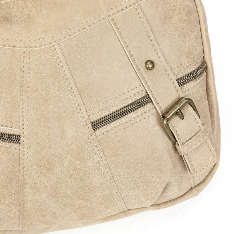 Damen-umhängetasche Leder-umhängetasche Damenhandtasche Taschen Einkaufstaschen - Beige