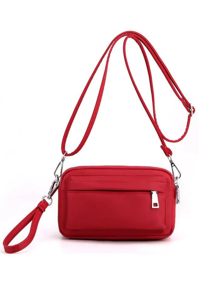 Lässige Handytasche Damen Nylon Clutch Leichte Outdoor Reise Umhängetaschen Solide Messenger Bag Für