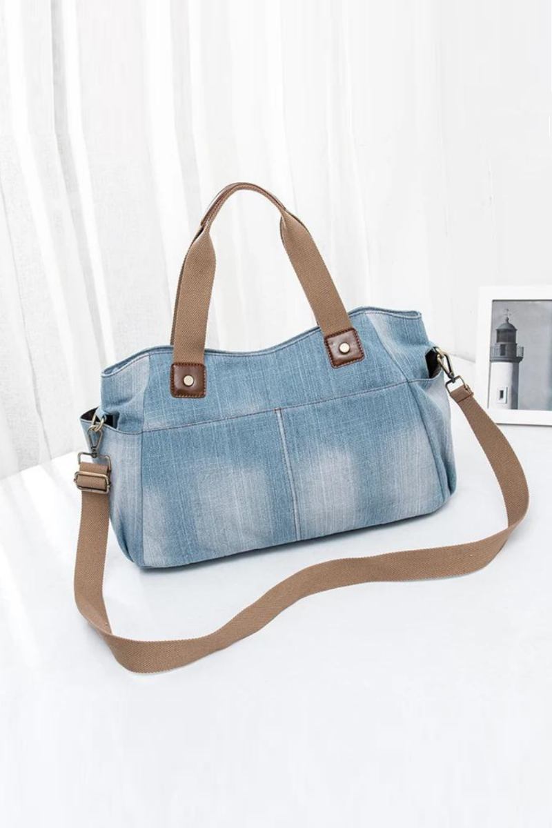 Luxus-taschen Für Damen Große Handtasche Denim-einkaufstasche Damen-umhängetasche