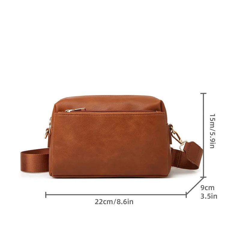 Umhängetaschen Für Damen Feste Umhängetasche Damen-handtasche Für Handys Messenger-handtasche - Braun