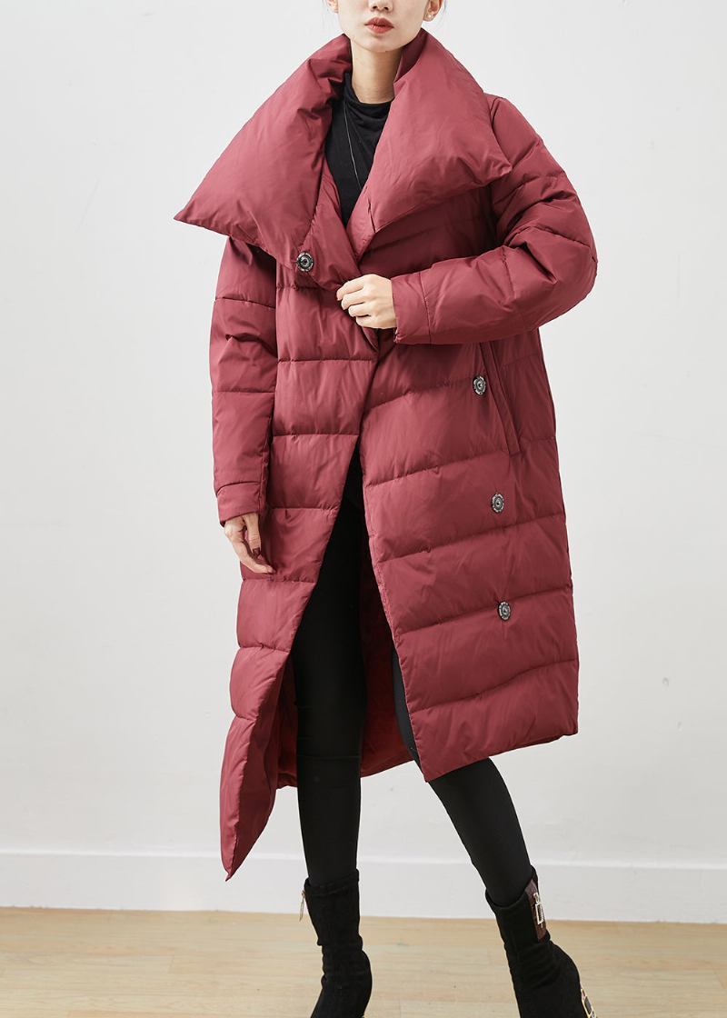 Frauen Mulberry Asymmetrische Warme Entendaunen Puffer Jacke Winter