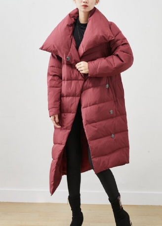 Frauen Mulberry Asymmetrische Warme Entendaunen Puffer Jacke Winter