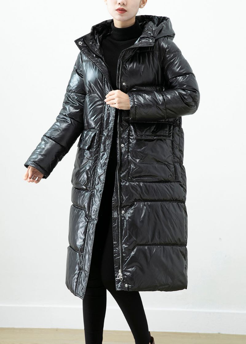 Kunstvolle Schwarze Entendaunenjacke Mit Kapuze Aus Canada Goose Winter - Damen-Daunenjacken