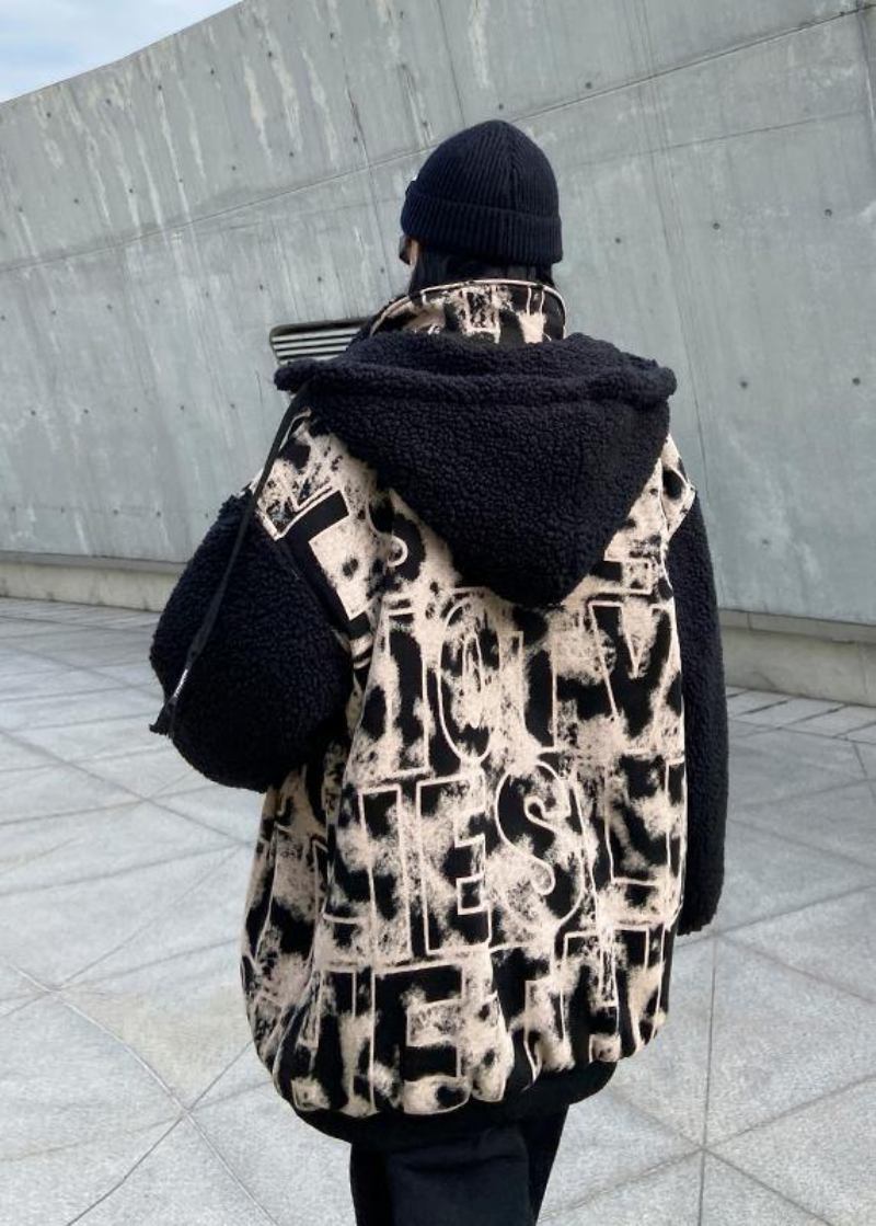 Kurzjacke Schwere Lässige Winter-baseballjacke Mit Buchstabenmuster Und Batikmuster - Damen-Daunenjacken