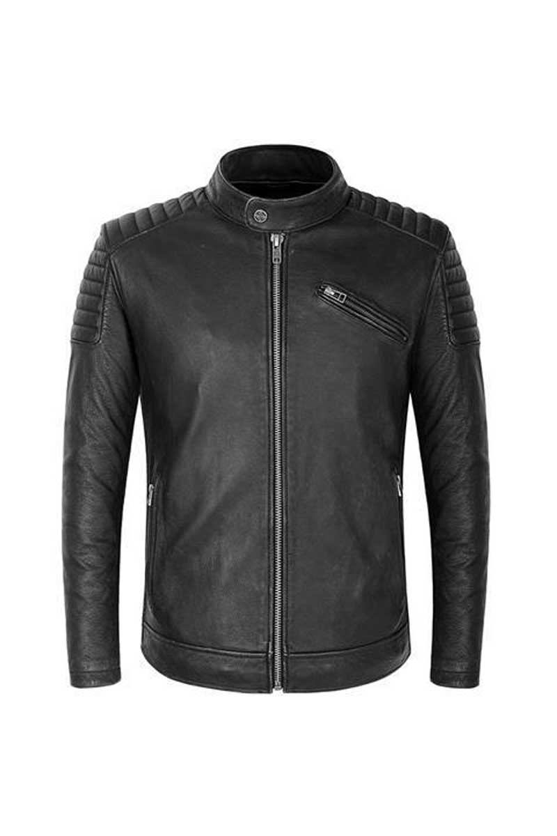 Damen-lederjacke Herbst/winter Warme Dicke Plüsch-oberbekleidung Aus Wildleder Lammwolle Kurze Motorradjacken Für Damen - Schwarz