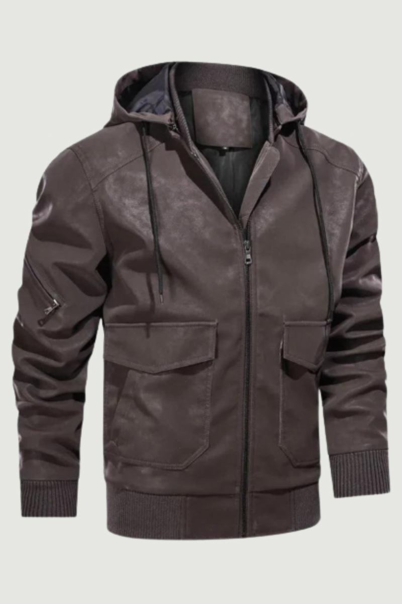 Herren Winterlederjacken Thermo-dickmantel Fleecejacke Motorrad-oberbekleidung Herrenbekleidung