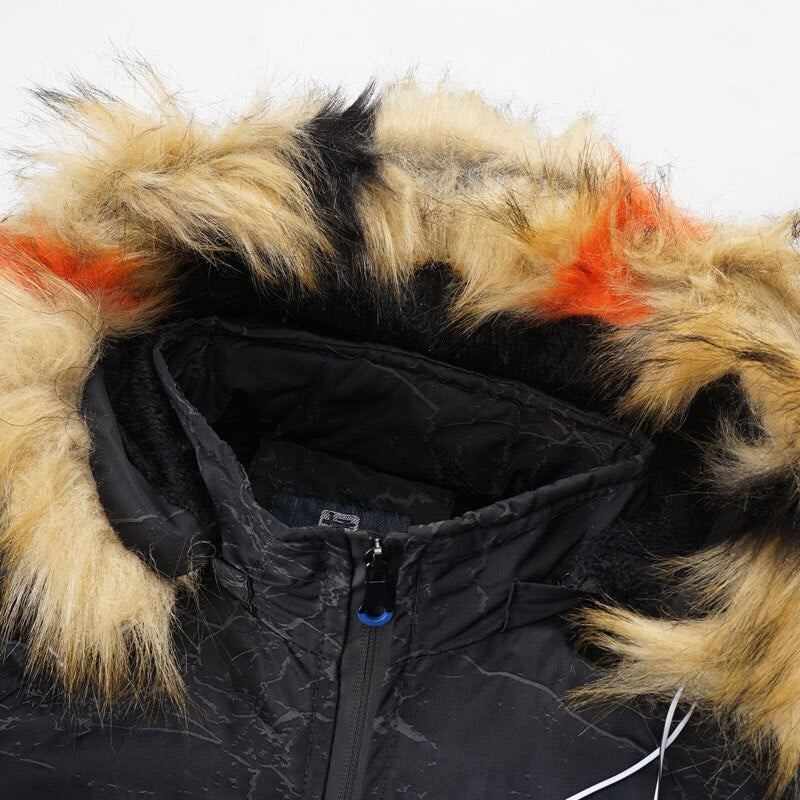 Fleeceparkas Für Herren Wasserdichte Winterjacke Mit Kapuze Neue Warme Dicke Pelzkragenjacke Für Den Herbst Lässige Herrenmäntel Abnehmbare Mütze - Grau