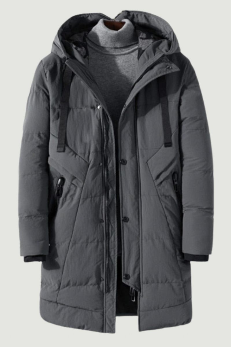 Herren-winterjacke Lang Dicke Parkas Oberbekleidung Für Herren Lässig Locker Warm Wattierter Baumwollmantel Für Mantel