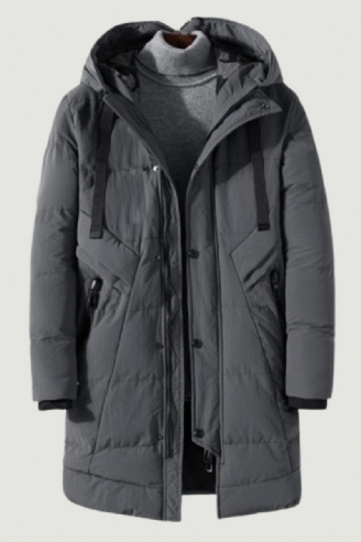 Herren-winterjacke Lang Dicke Parkas Oberbekleidung Für Herren Lässig Locker Warm Wattierter Baumwollmantel Für Mantel