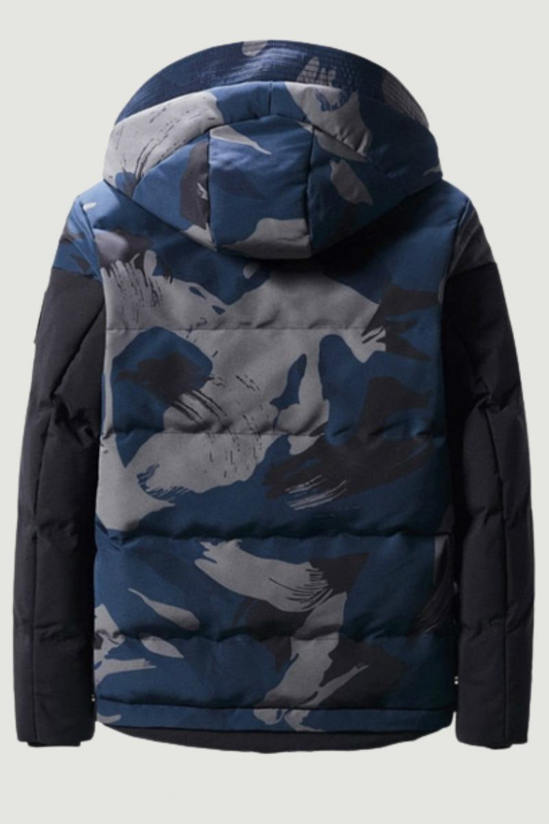 Herren-winterjacke Schlanke Militär-tarnung Oberbekleidung Warmer Mantel Lässige Herrenkleidung