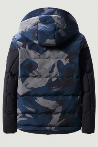 Herren-winterjacke Schlanke Militär-tarnung Oberbekleidung Warmer Mantel Lässige Herrenkleidung