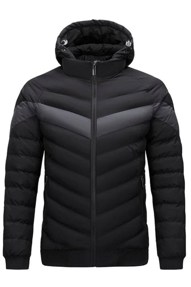 Herrenparka Mit Kapuze Herrenjacke Winterdaunenjacke Warme Jacken Business-freizeitmantel Einfarbige Herrenmäntel