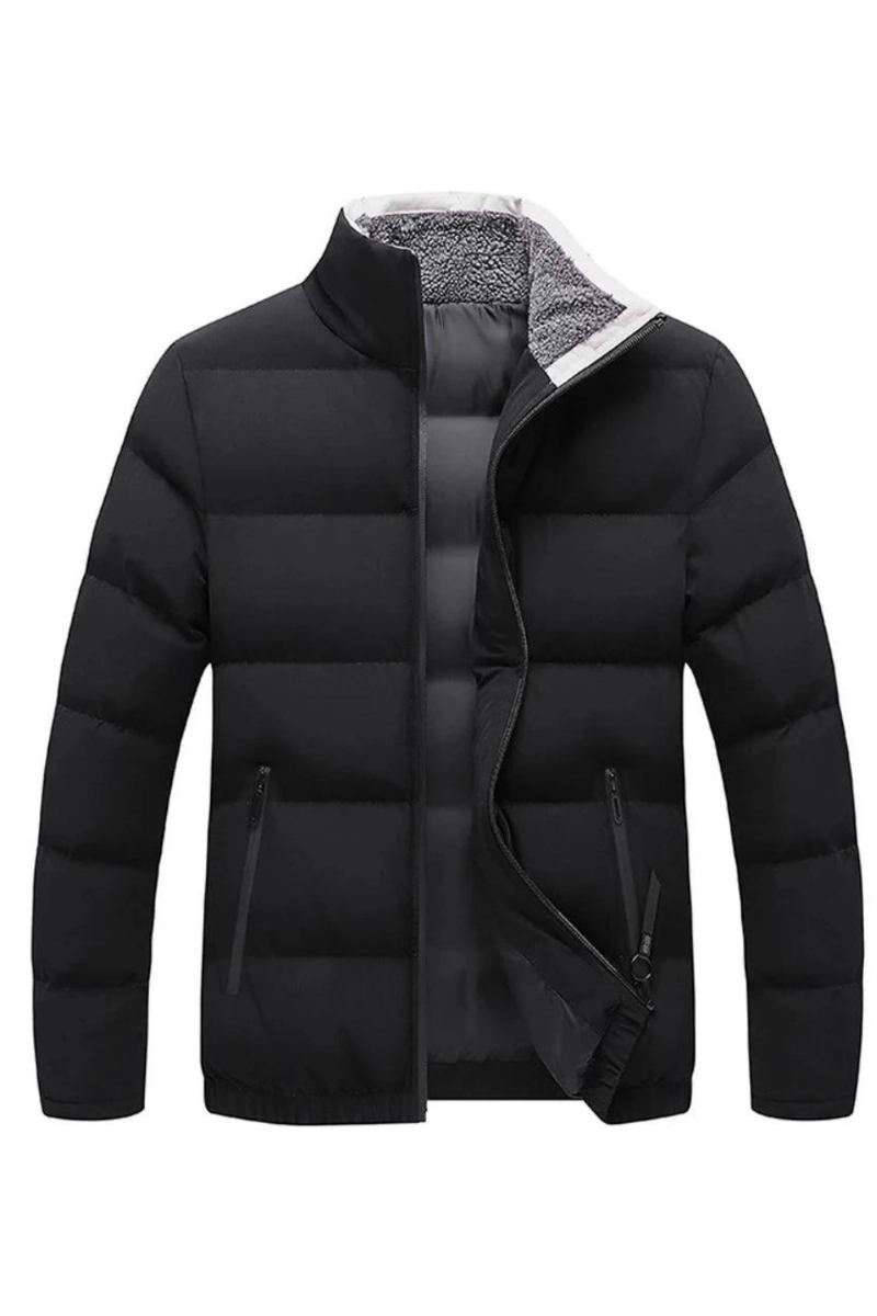 Jacke Für Herren Parkas Winter Dicke Lässig Einfarbig Für Mit Stehkragen Jacken Oberbekleidung