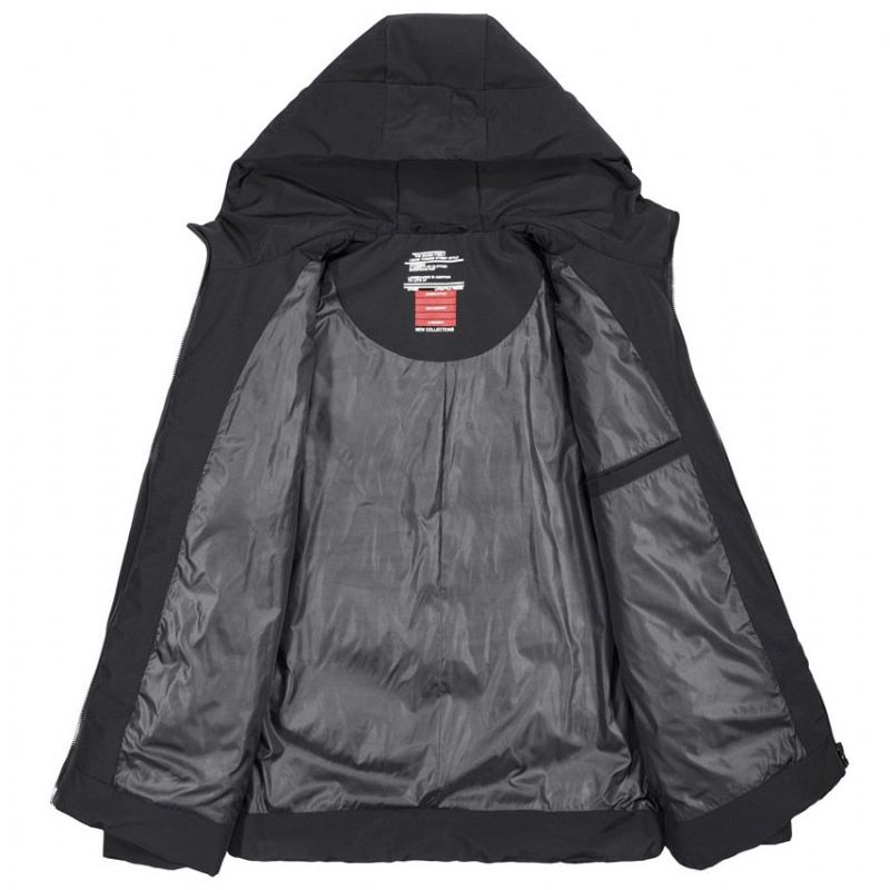 Parkas Winterjacke Für Herren Winterparkas Windjacke Für Dicke Warme Lockere Parkajacke Für - Schwarz 1840