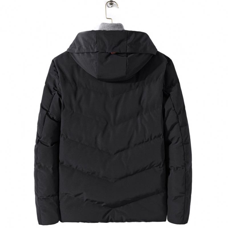 Parkas Winterjacke Für Herren Winterparkas Windjacke Für Dicke Warme Lockere Parkajacke Für - Schwarz 1840