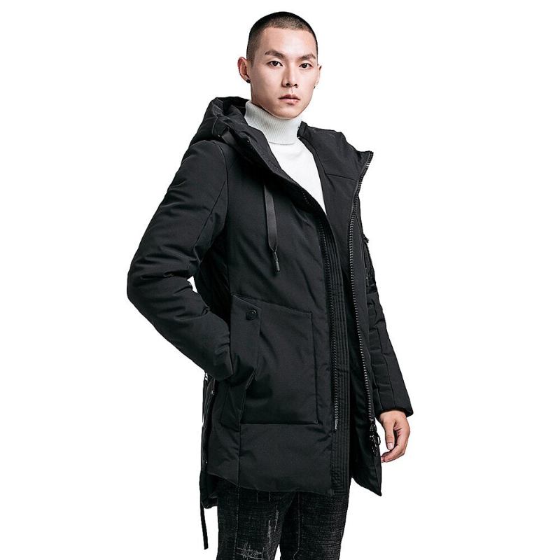 Winterjacke Für Herren Baumwolle Herrenparka Winterjacken Und -mäntel - 364 Schwarz