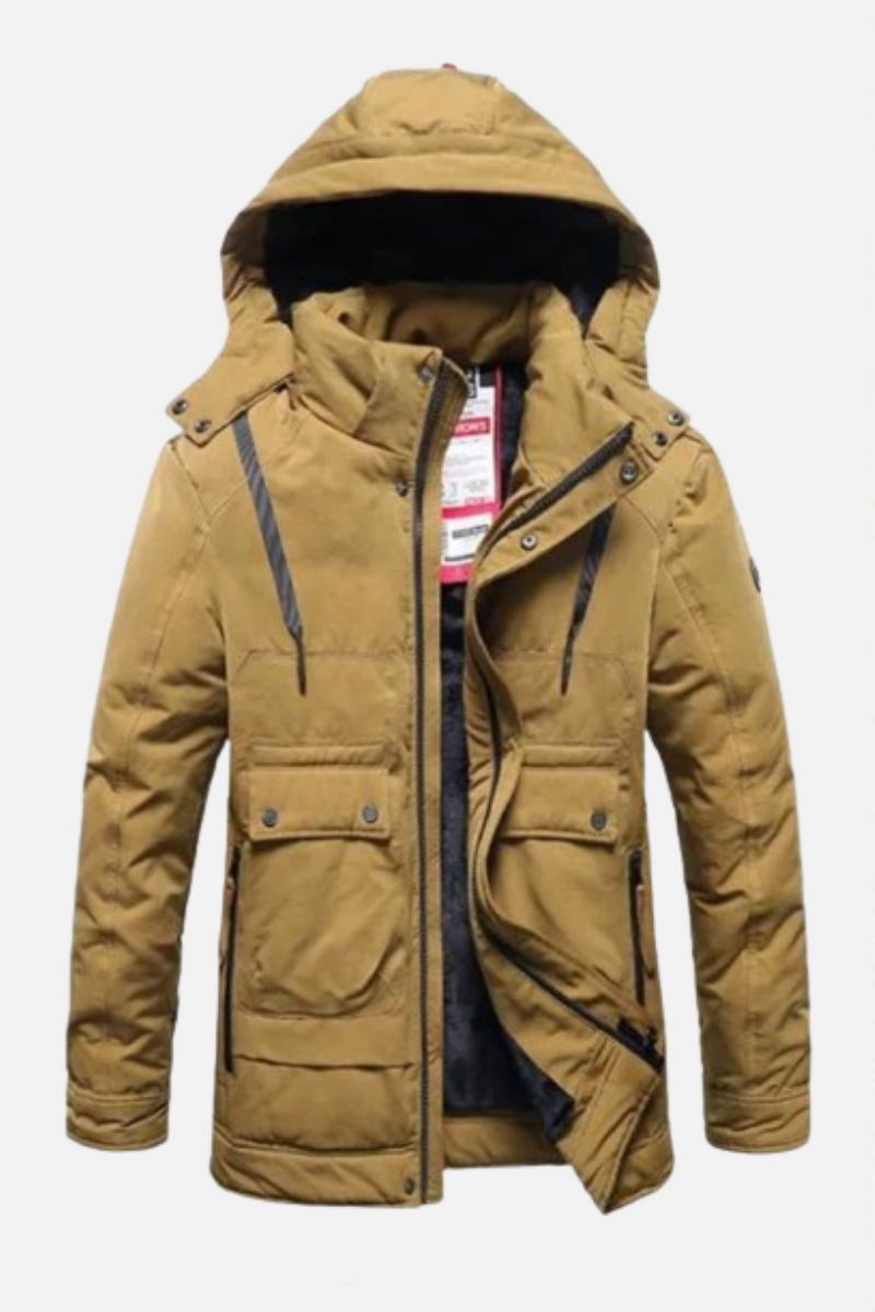 Winterjacke Für Herren Dicke Herrenjacke Lässige Kapuze Warme Windjacke Parkas Mäntel