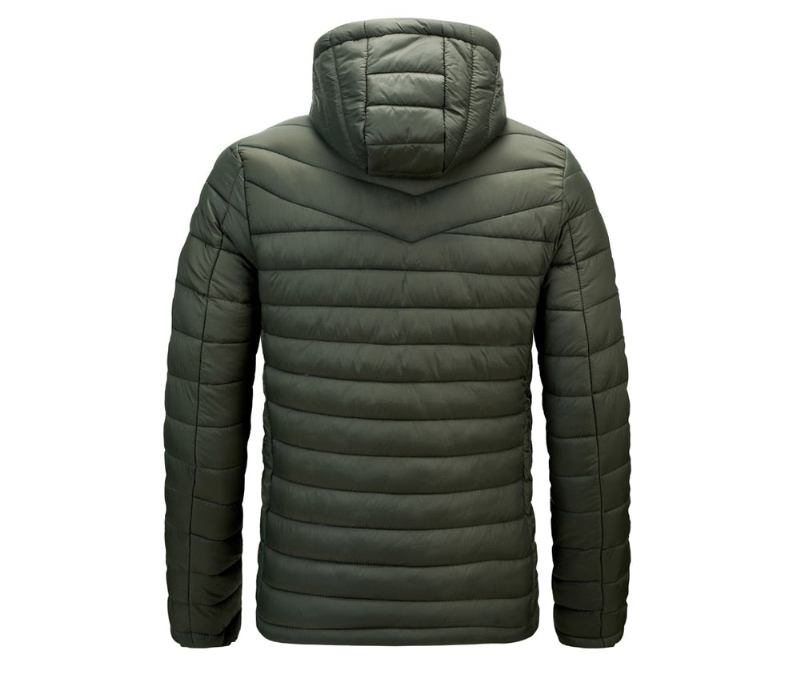 Winterjacke Für Herren Ultraleichte Warme Daunenparkas Lässige Oberbekleidung Thermojacken Mit Kapuze Herrenbekleidung - Gelb