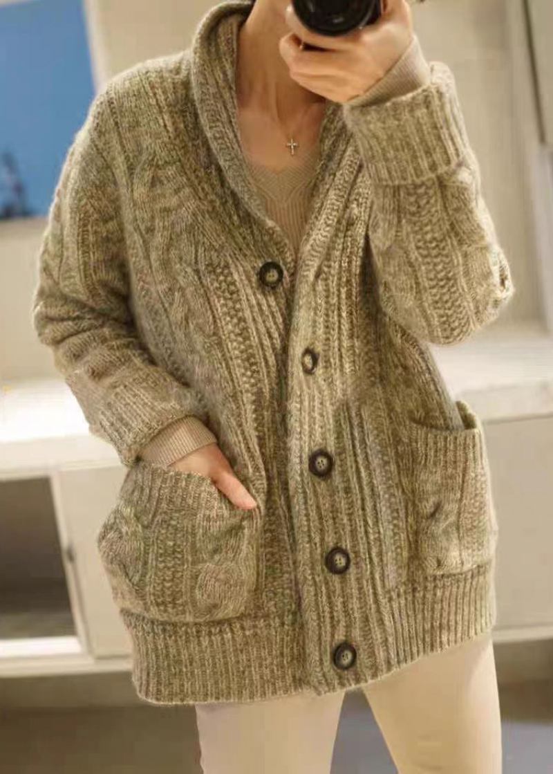 Lässiger Übergroßer Strickcardigan Aus Lila Mit Quasten Für Den Herbst - Damen-Cardigans