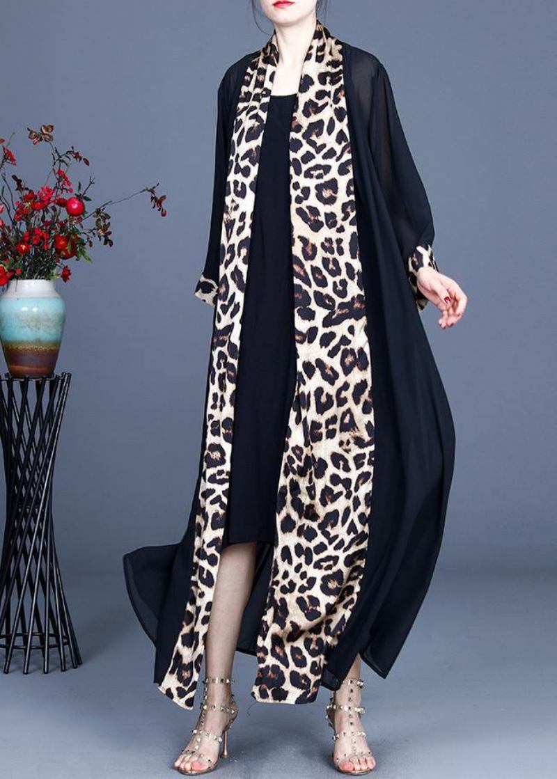 Langer Sommerstil 2024 Mit Leopardenmuster - Leopard