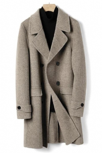 Australischer Business-casual-mantel Für Herren Schmaler Zweireihiger Trenchcoat