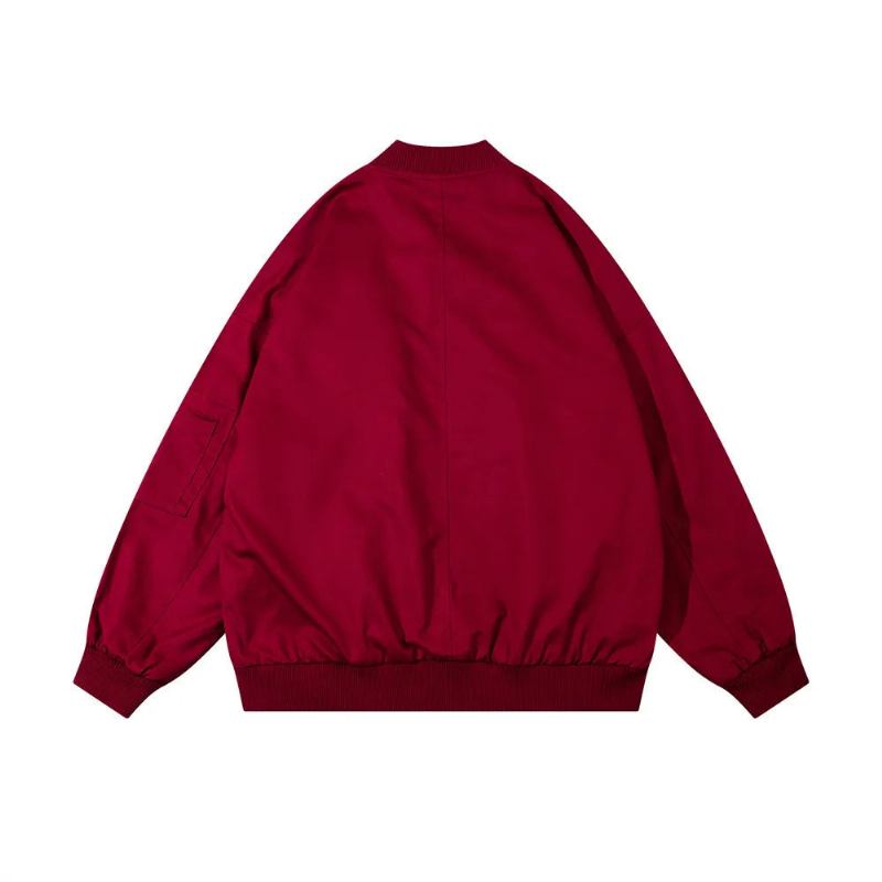 Cargojacke Für Herren Mantel Hip-hop-streetwear Lockere Funktionelle Jacken Mit Mehreren Taschen Herbst-oberbekleidung Für - rot