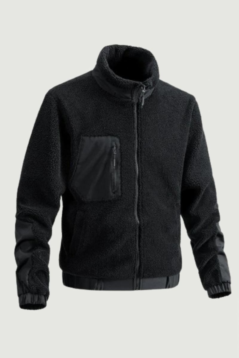 Herbst Winter Neue Lammfleecemäntel Herren Stehkragen Dickere Warme Jacken Strickjacke Outdoor Sport Freizeitjacke Für