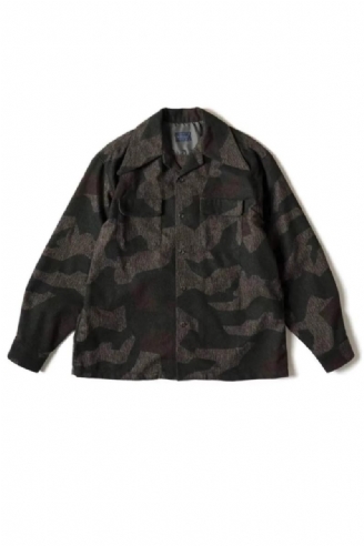 Herren Exklusive Hochwertige Camouflage Militär Freizeitjacke Mantel