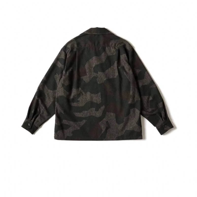 Herren Exklusive Hochwertige Camouflage Militär Freizeitjacke Mantel - Grün