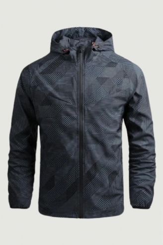 Herren Frühling Herbst Jacke Dünn Lässig Schnelltrocknend Windjacke Outdoor Sportjacke