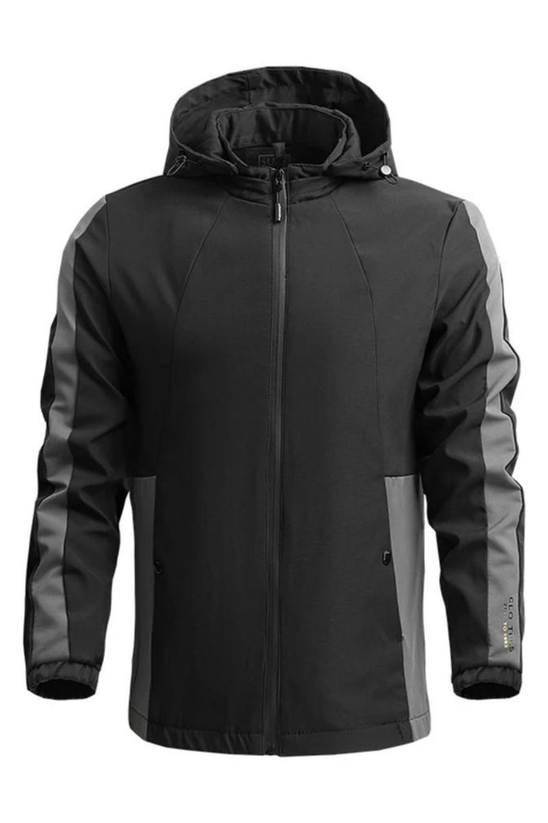 Herren Frühling Herbst Kapuzenjacke Mantel Lässig Windbreaker Herrenoberbekleidung Outdoor