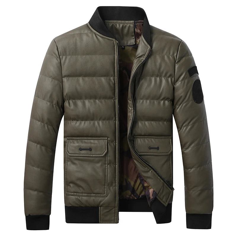 Herren-wollmantel Herbst- Und Winter-windjacke Mittellanger Mantel Längerer - Schwarz