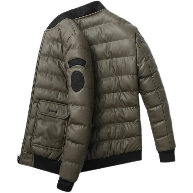 Herren-wollmantel Herbst- Und Winter-windjacke Mittellanger Mantel Längerer - Schwarz