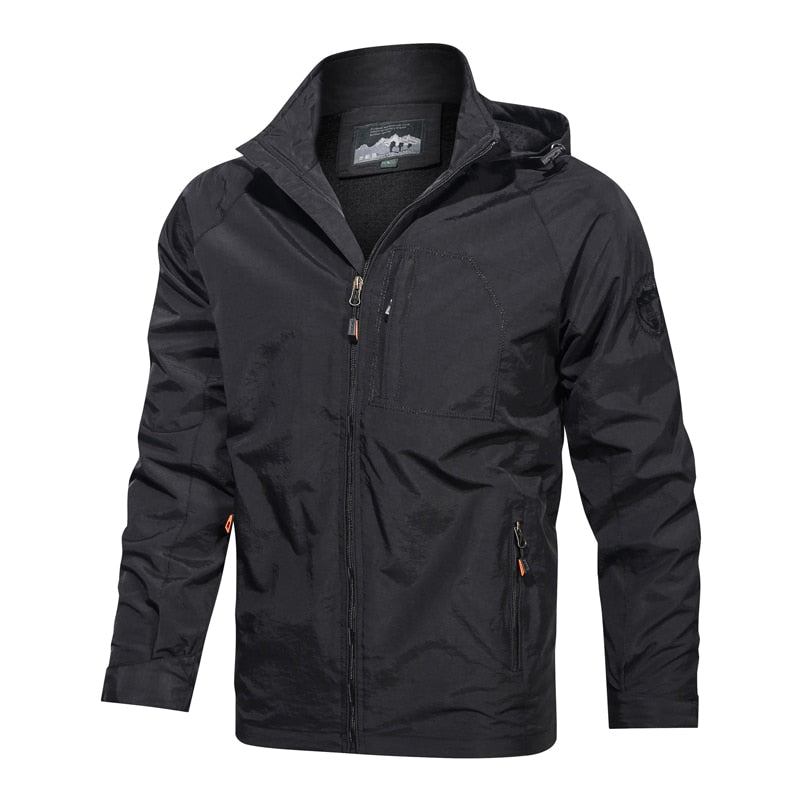 Herrenjacke Neue Freizeit-windjacke Bombermäntel Für Herren Frühling Herbst Wasserdichte Outdoor-jacken Streetwear - Blau