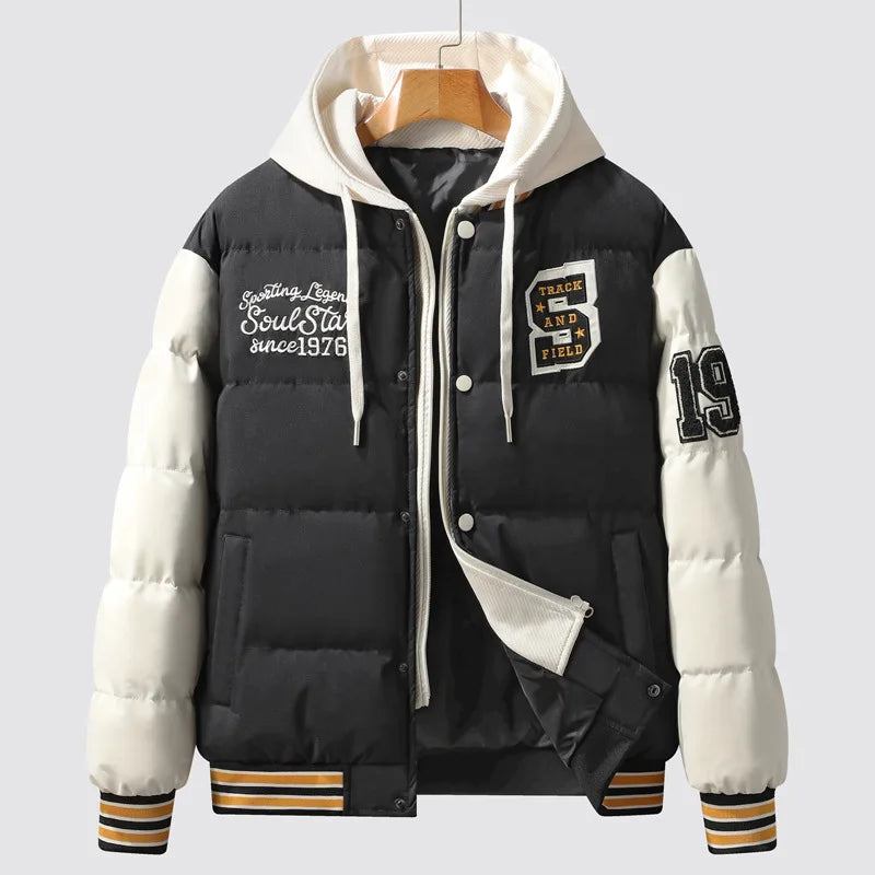 Herrenjacke Windjacke Herbst Hip Hop Mehrere Taschen Taktische Mäntel Lockere Cargo-jacken - schwarz