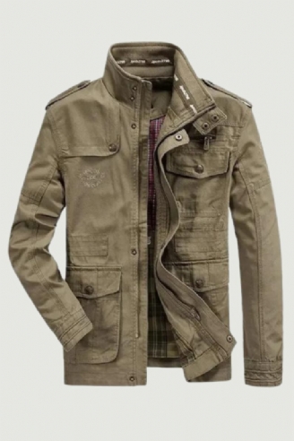 Militärjacke Herren Frühling Herbst Baumwolle Outdoor Herrenjacken Freizeitmantel