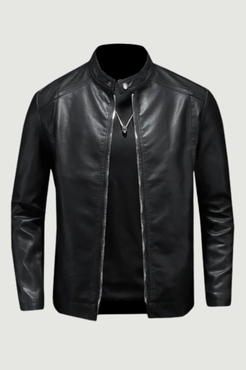 Motorrad-lederjacken Herren Business Lässig Biker-lederjacke