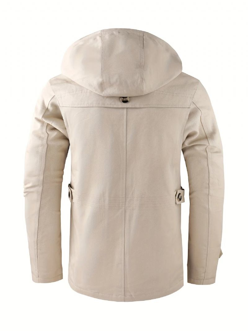 Vintage-winterkleidung Für Herren Jacken Parkas Für Daunenmantel Leichte Parka Kalt - Beige