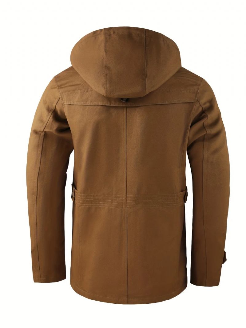 Vintage-winterkleidung Für Herren Jacken Parkas Für Daunenmantel Leichte Parka Kalt - Beige