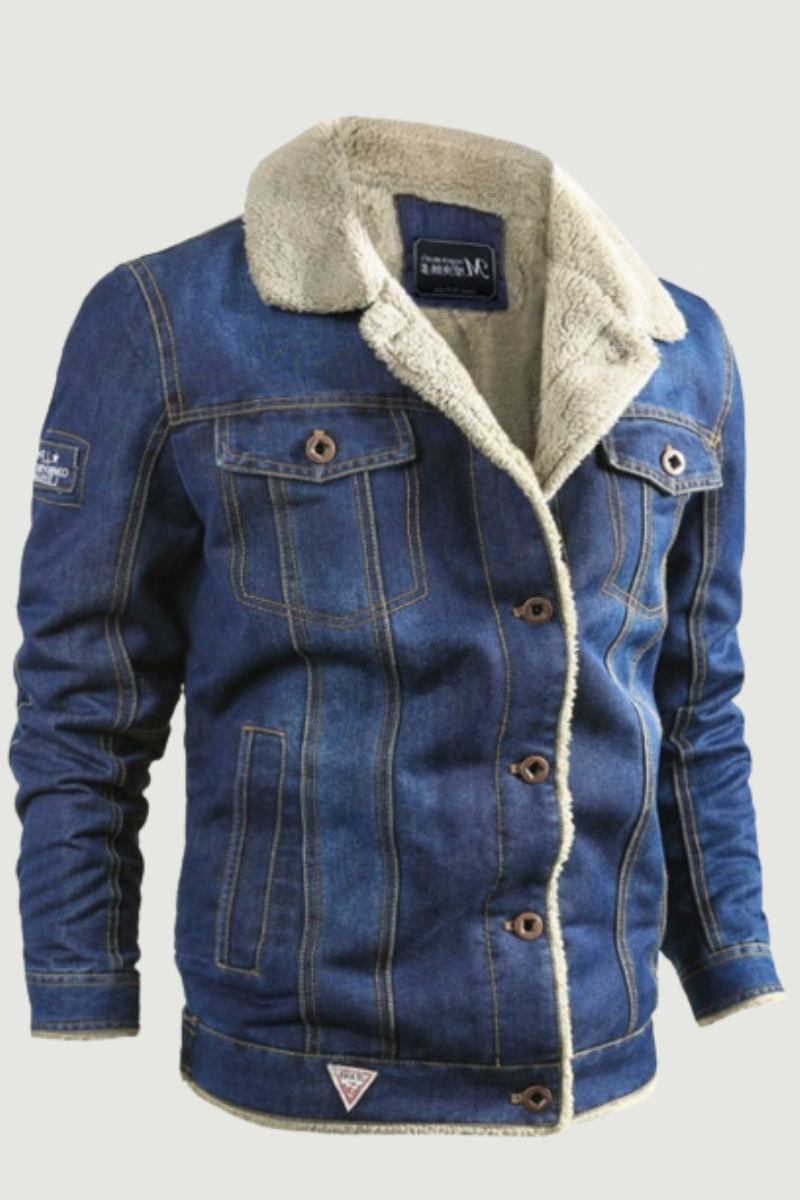 Winter-jeansjacke Für Herren Wollfutter Warme Herrenjacken Und -mäntel Oberbekleidung Windjacke Kleidung