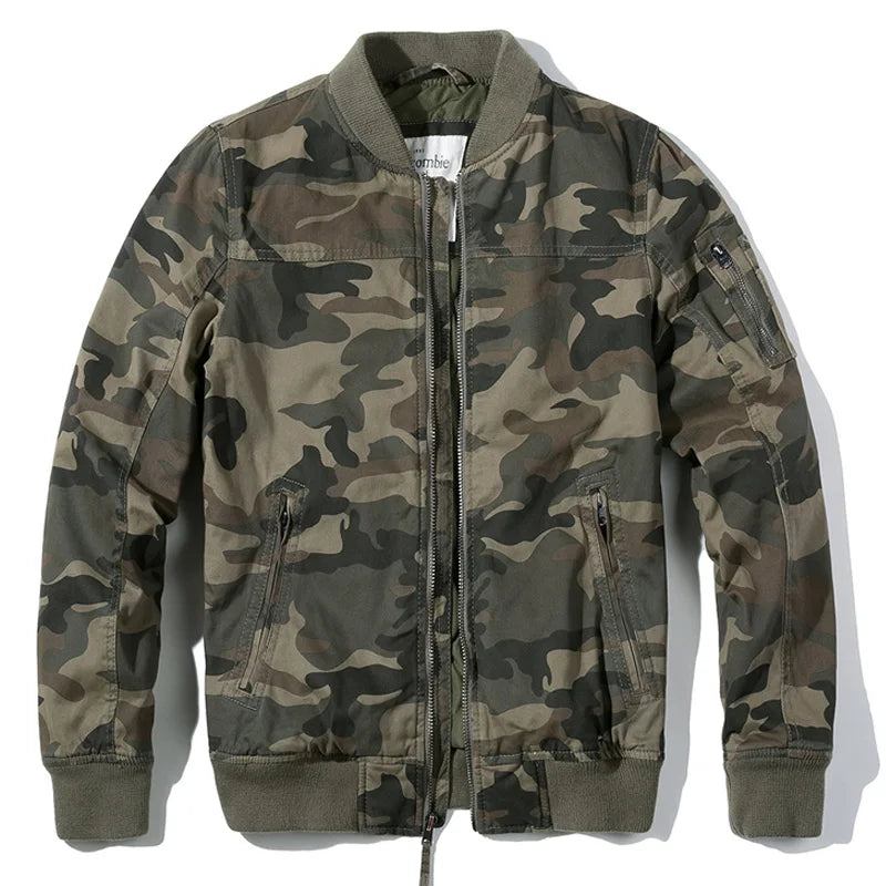 Winter-militärjacke Herren Baumwollfleece Camouflage Taktische Jacken Lässig Locker Grün Dicker Mantel - Grün