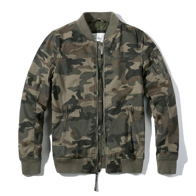 Winter-militärjacke Herren Baumwollfleece Camouflage Taktische Jacken Lässig Locker Grün Dicker Mantel - Grün