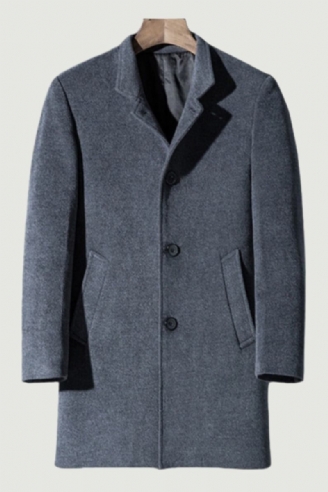 Winter-wollmantel Für Herren Lange Wollmäntel Herren-kaschmirjacke Luxuriöser Trenchcoat Aus Wolle Für Den Winter