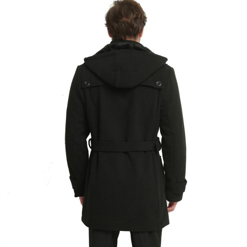 Winterjacke Für Herren Dicker Mantel Gewicht 1.5–2.2 Kg Herrenjacken Und -mäntel Herrenoberbekleidung Wintermantel - schwarz