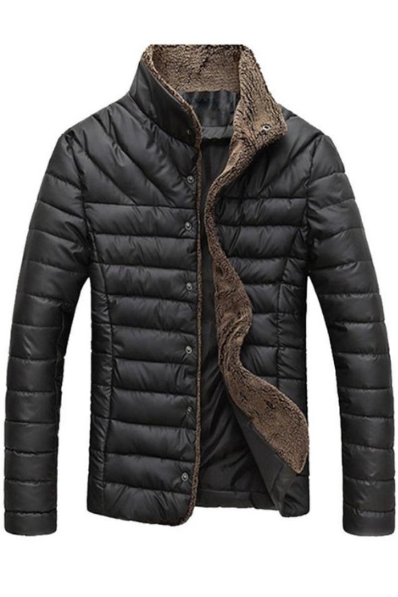 Winterjacke Für Herren Fleece Dicke Warme Jacke Parkas Wattierte Wintermäntel Für Herrenbekleidung